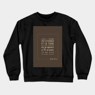 Edith Piaf - Edith Piaf - The hymn to love - Lyrics Crewneck Sweatshirt